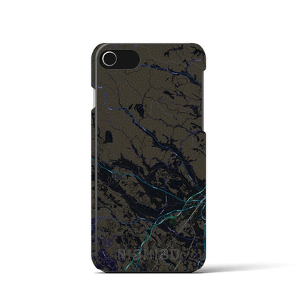 【西郷（福島県）】地図柄iPhoneケース（バックカバータイプ）