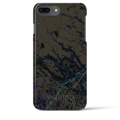 【西郷（福島県）】地図柄iPhoneケース（バックカバータイプ）