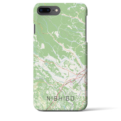 【西郷（福島県）】地図柄iPhoneケース（バックカバータイプ）