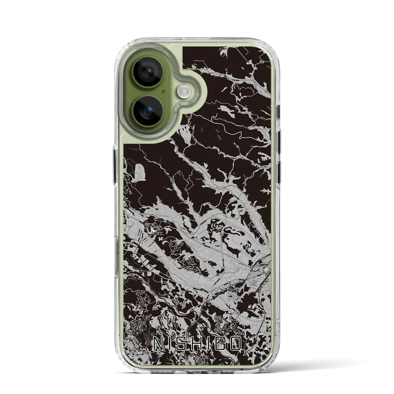 【西郷（福島県）】地図柄iPhoneケース（MagSafeタイプ）