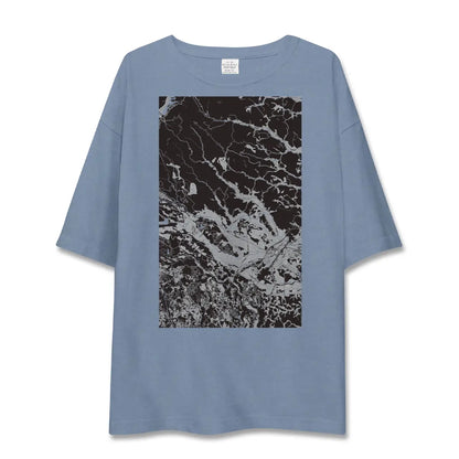 【西郷（福島県）】地図柄ビッグシルエットTシャツ