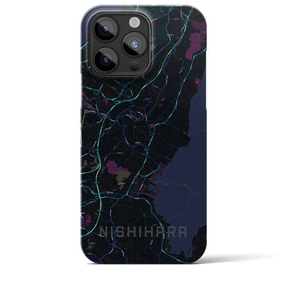 【西原（沖縄県）】地図柄iPhoneケース（バックカバータイプ）