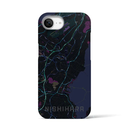 【西原（沖縄県）】地図柄iPhoneケース（バックカバータイプ）