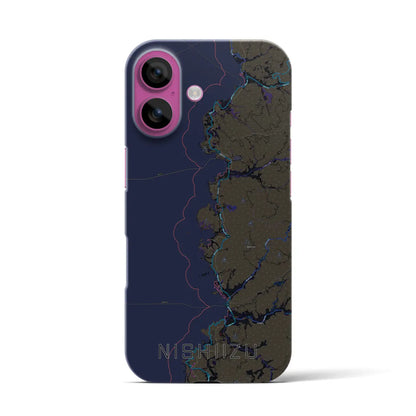 【西伊豆2（静岡県）】地図柄iPhoneケース（バックカバータイプ）