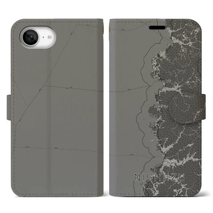 【西伊豆2（静岡県）】地図柄iPhoneケース（手帳タイプ）