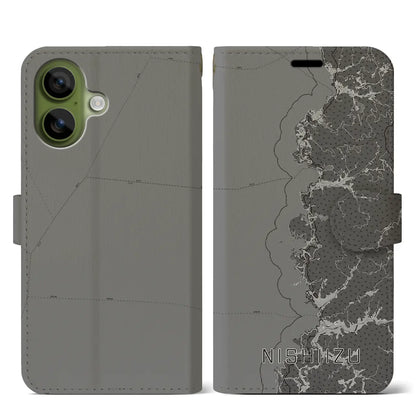 【西伊豆2（静岡県）】地図柄iPhoneケース（手帳タイプ）