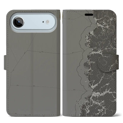 【西伊豆2（静岡県）】地図柄iPhoneケース（手帳タイプ）