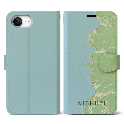 【西伊豆2（静岡県）】地図柄iPhoneケース（手帳タイプ）