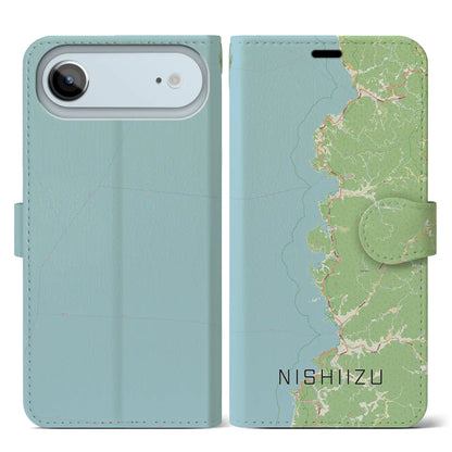 【西伊豆2（静岡県）】地図柄iPhoneケース（手帳タイプ）
