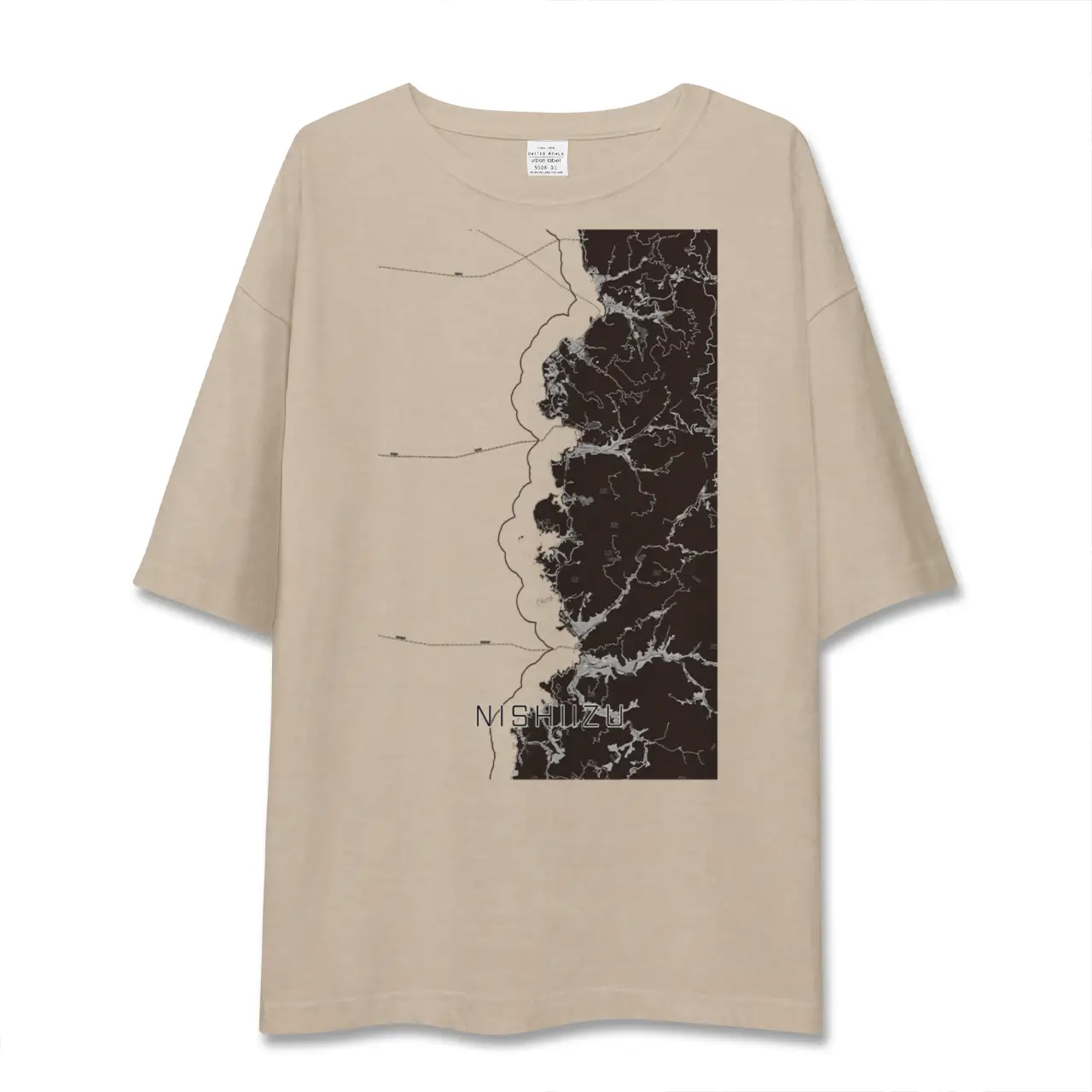 【西伊豆2（静岡県）】地図柄ビッグシルエットTシャツ