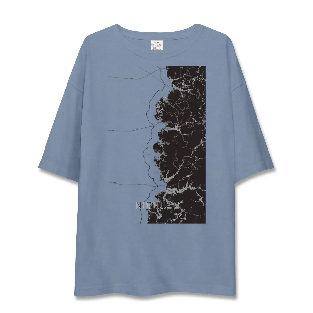 【西伊豆2（静岡県）】地図柄ビッグシルエットTシャツ