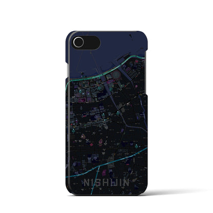 【西新（福岡県）】地図柄iPhoneケース（バックカバータイプ）