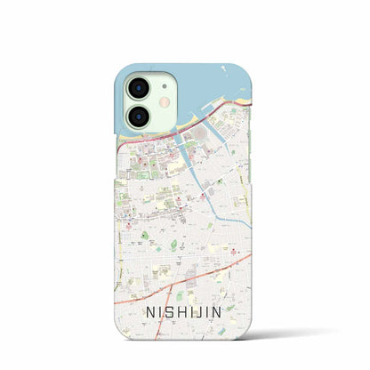 【西新（福岡県）】地図柄iPhoneケース（バックカバータイプ）