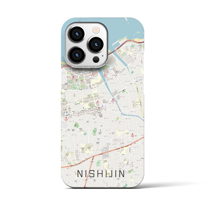【西新（福岡県）】地図柄iPhoneケース（バックカバータイプ）