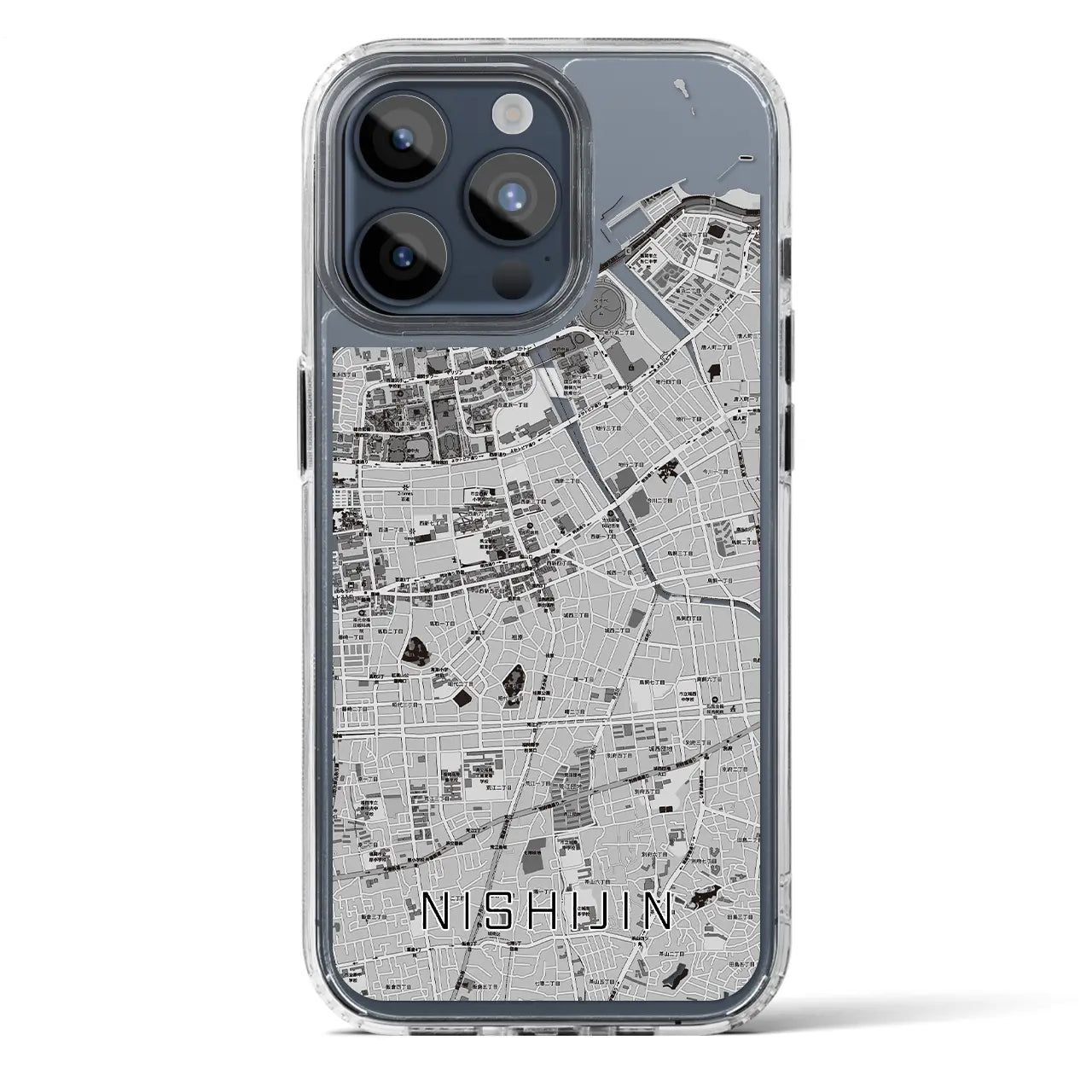 【西新（福岡県）】地図柄iPhoneケース（MagSafeタイプ）