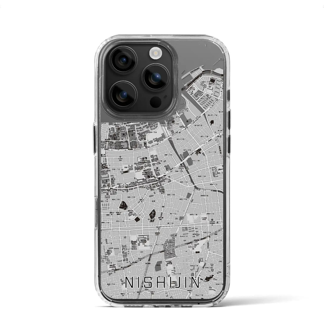 【西新（福岡県）】地図柄iPhoneケース（MagSafeタイプ）