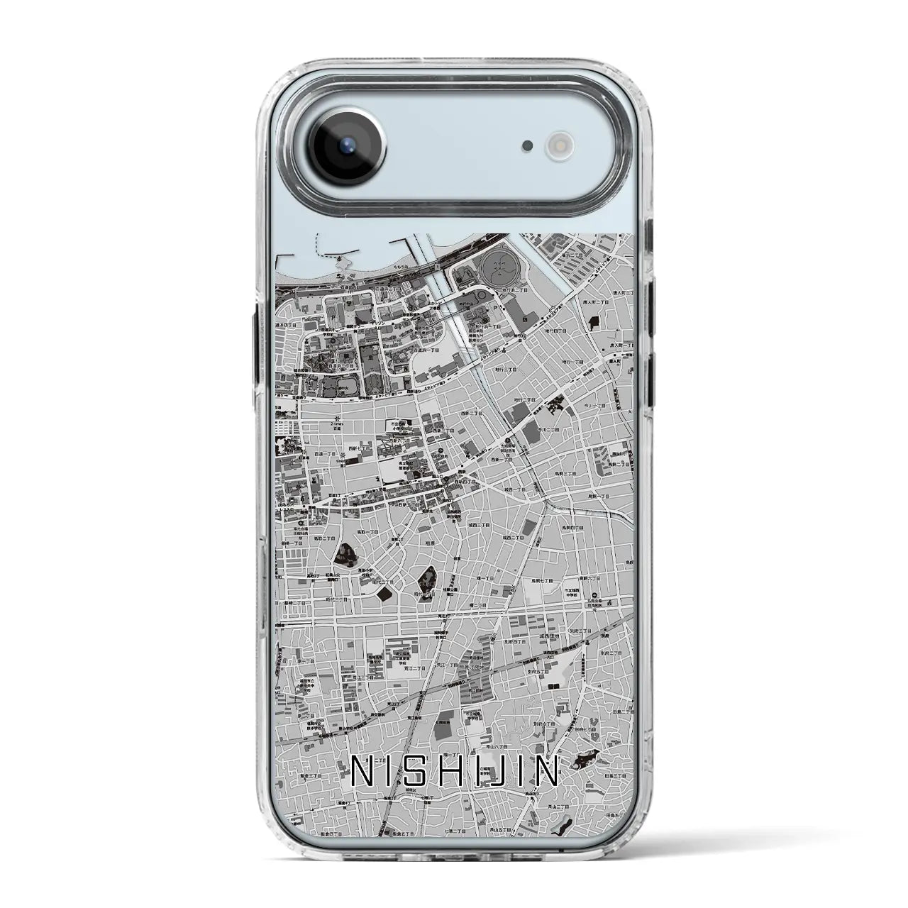 【西新（福岡県）】地図柄iPhoneケース（MagSafeタイプ）