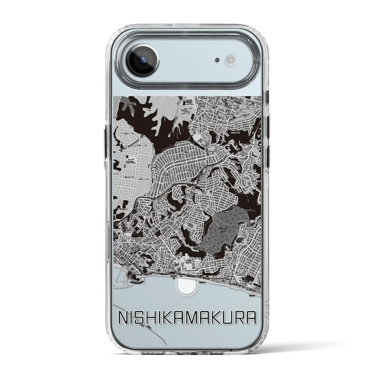 【西鎌倉（神奈川県）】地図柄iPhoneケース（MagSafeタイプ）