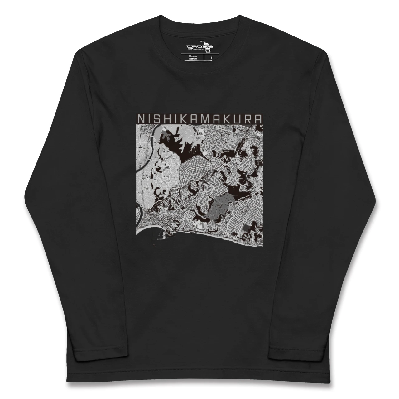 【西鎌倉（神奈川県）】地図柄ロングスリーブTシャツ