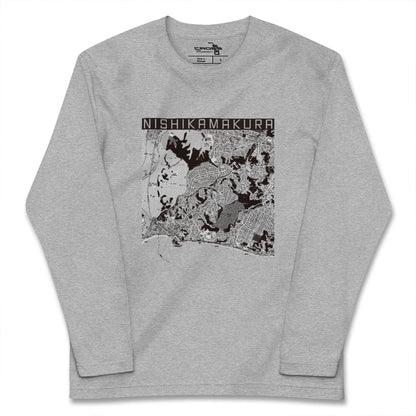 【西鎌倉（神奈川県）】地図柄ロングスリーブTシャツ