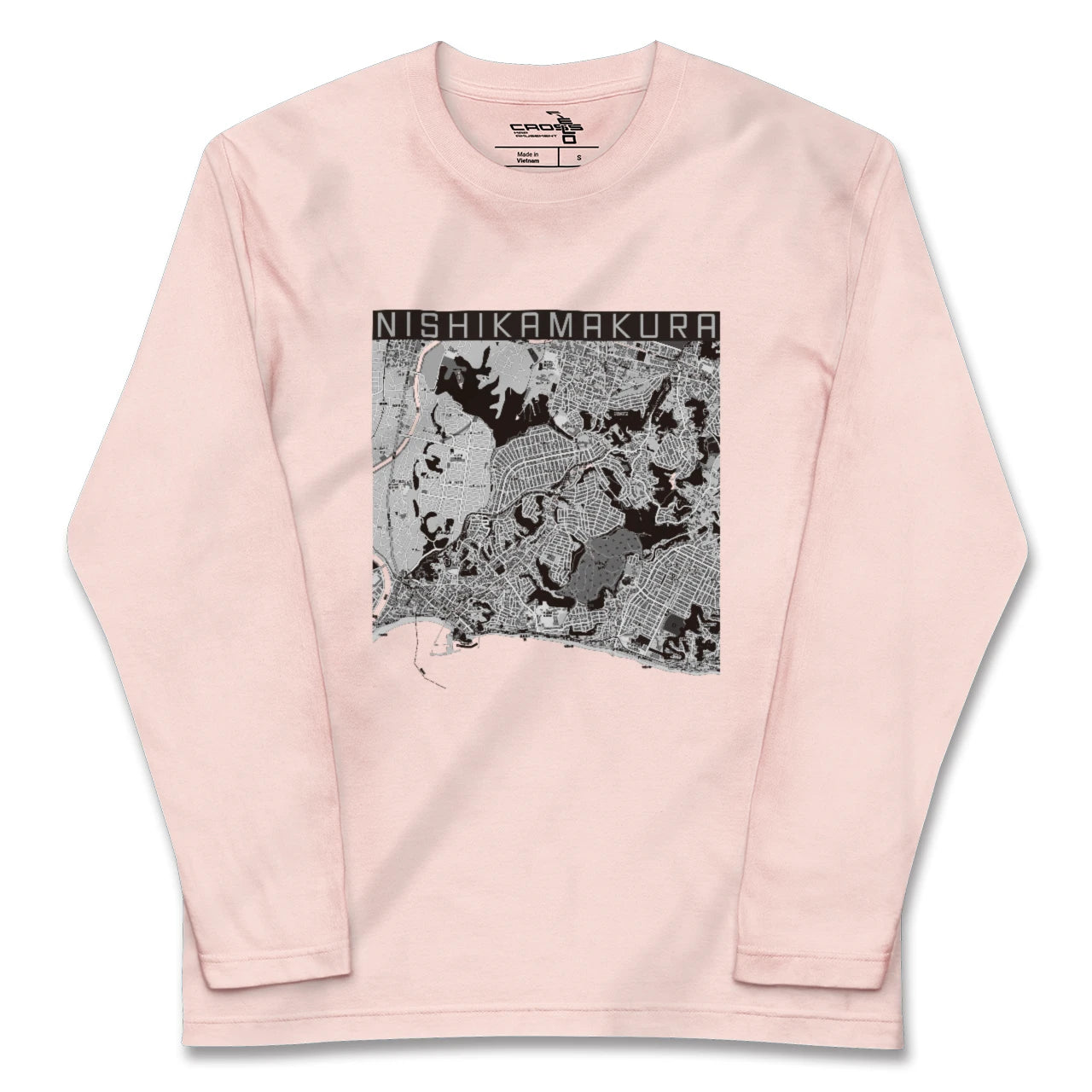 【西鎌倉（神奈川県）】地図柄ロングスリーブTシャツ