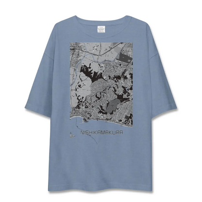 【西鎌倉（神奈川県）】地図柄ビッグシルエットTシャツ