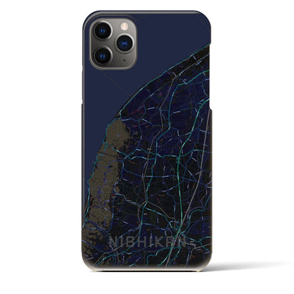 【西蒲（新潟県）】地図柄iPhoneケース（バックカバータイプ）