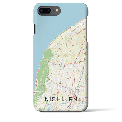 【西蒲（新潟県）】地図柄iPhoneケース（バックカバータイプ）