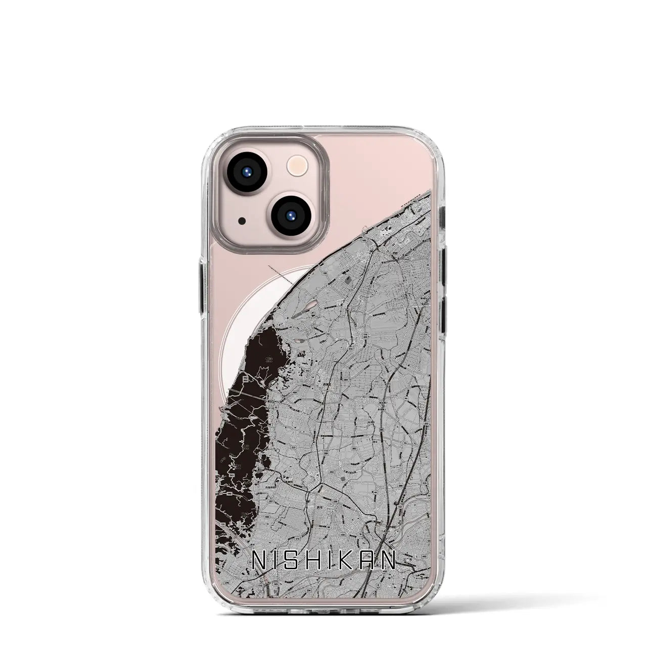 【西蒲（新潟県）】地図柄iPhoneケース（MagSafeタイプ）