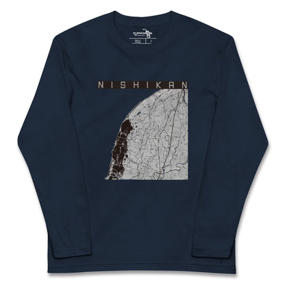 【西蒲（新潟県）】地図柄ロングスリーブTシャツ