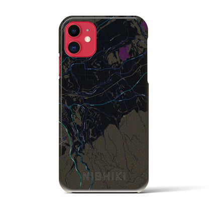 【錦（熊本県）】地図柄iPhoneケース（バックカバータイプ）