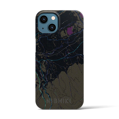 【錦（熊本県）】地図柄iPhoneケース（バックカバータイプ）