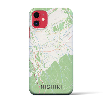 【錦（熊本県）】地図柄iPhoneケース（バックカバータイプ）