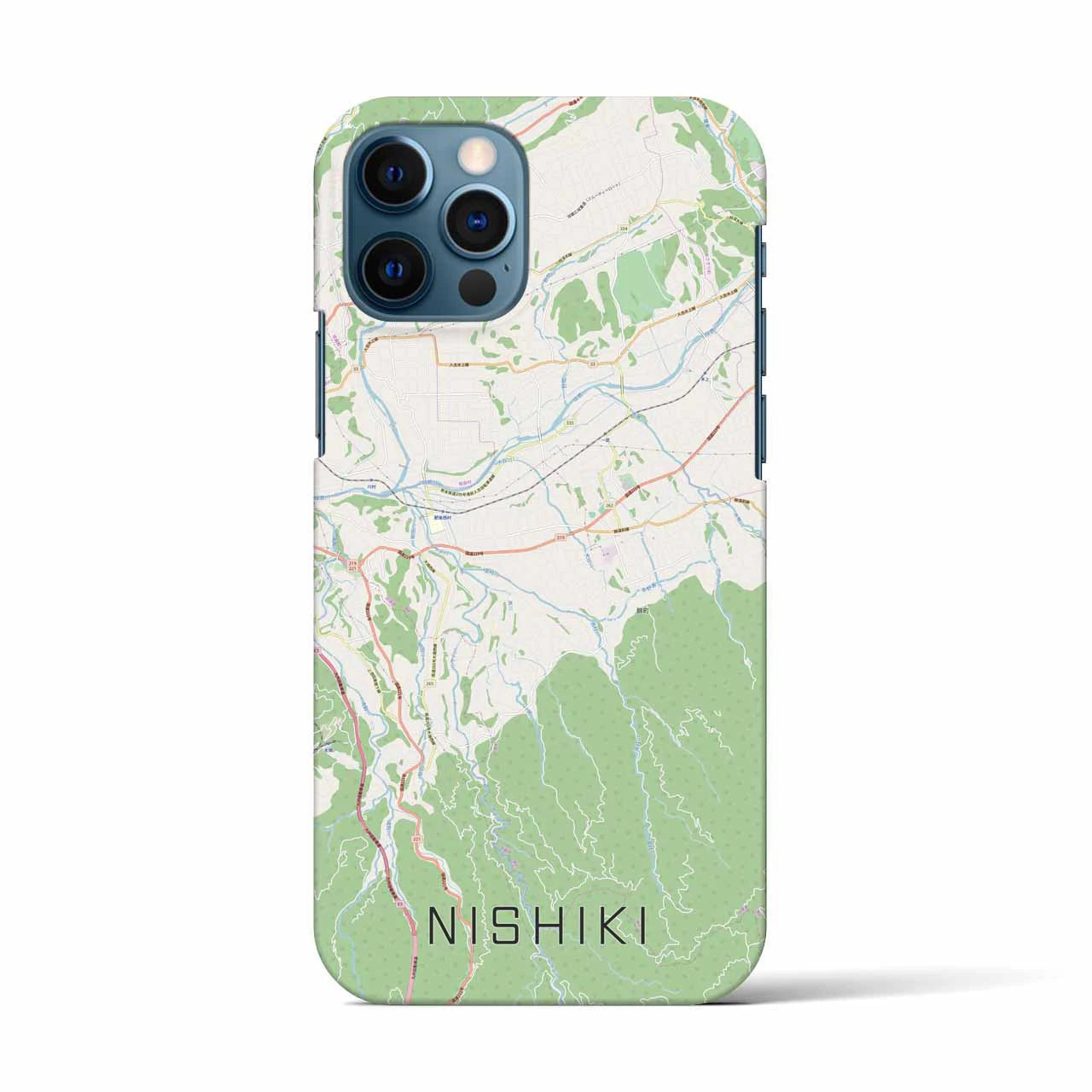 【錦（熊本県）】地図柄iPhoneケース（バックカバータイプ）