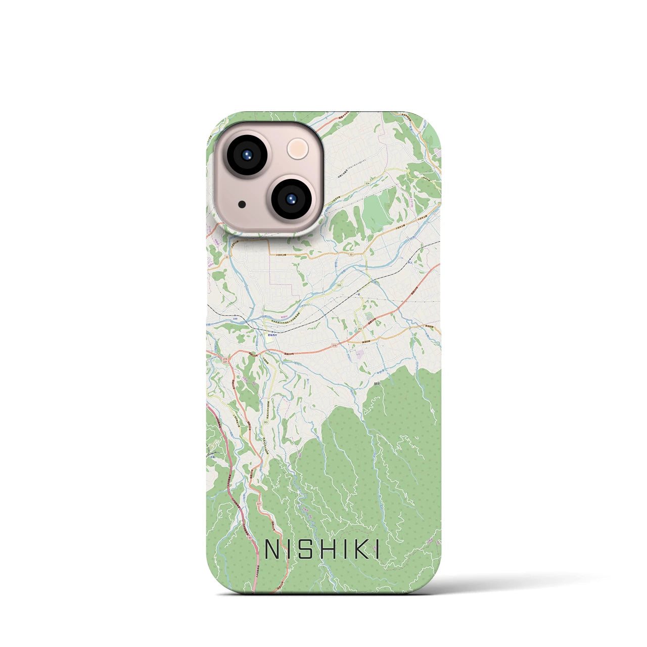 【錦（熊本県）】地図柄iPhoneケース（バックカバータイプ）
