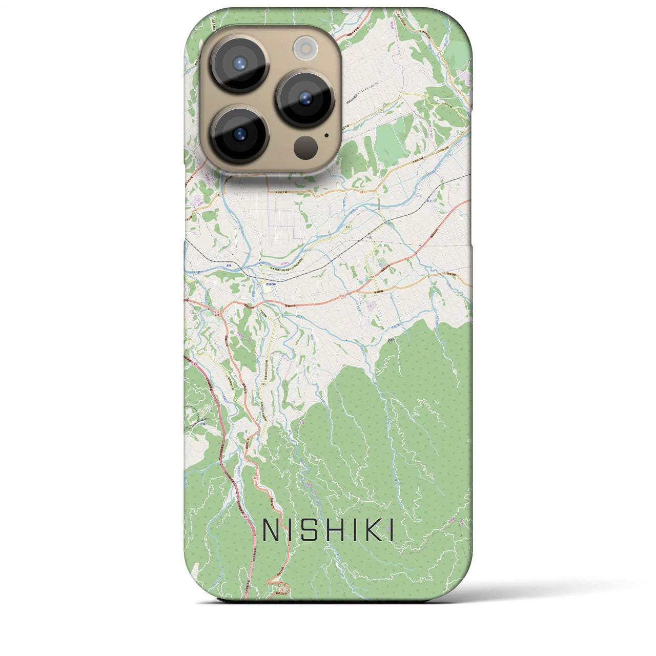 【錦（熊本県）】地図柄iPhoneケース（バックカバータイプ）