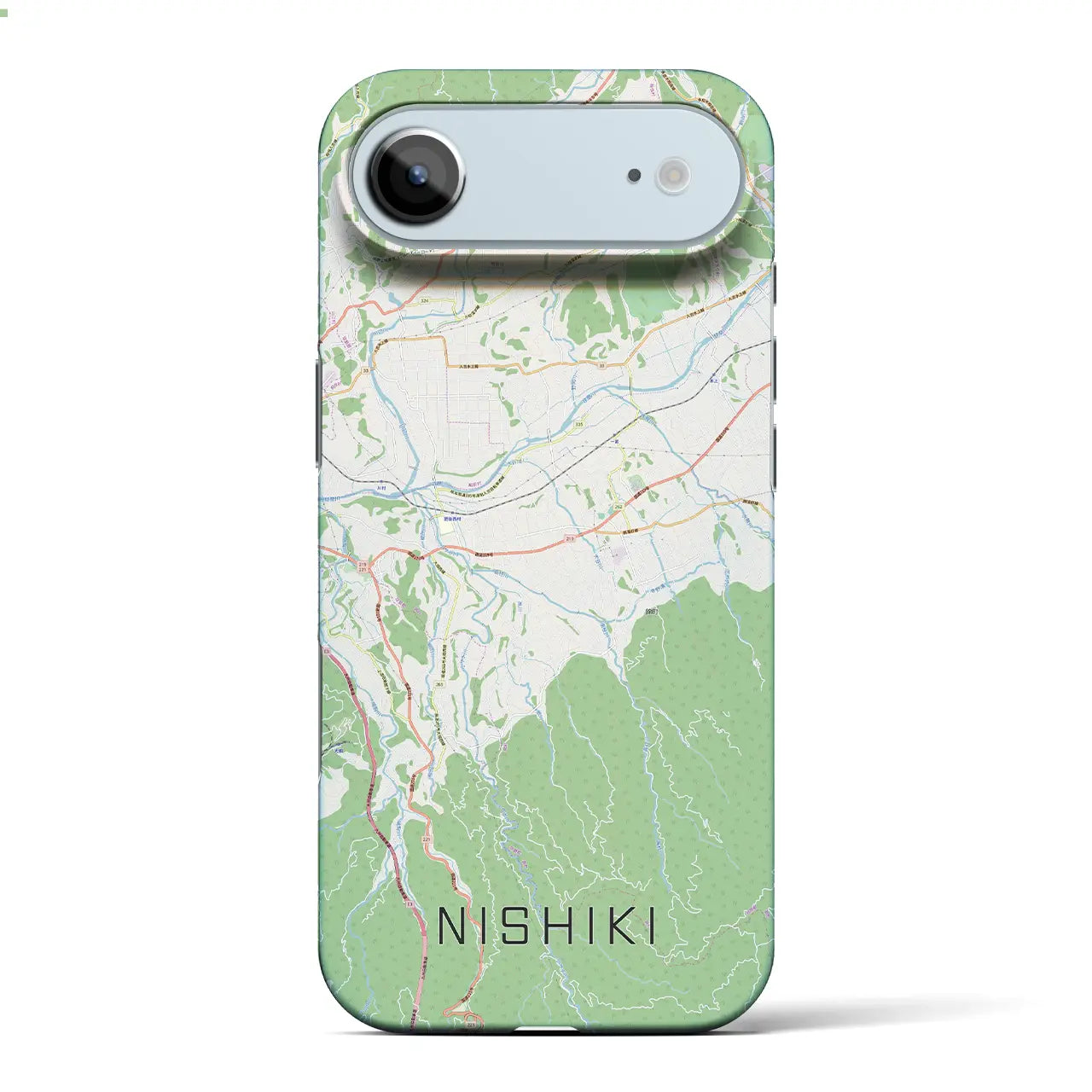 【錦（熊本県）】地図柄iPhoneケース（バックカバータイプ）