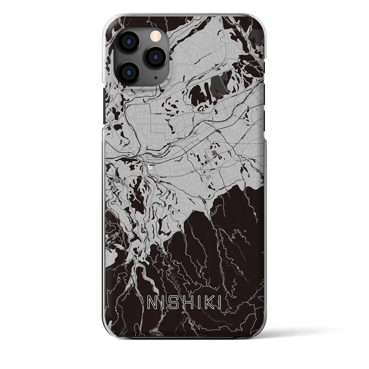 【錦（熊本県）】地図柄iPhoneケース（クリアタイプ）