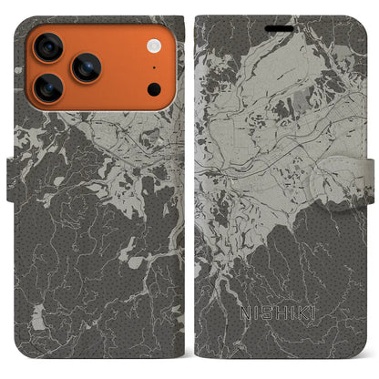 【錦（熊本県）】地図柄iPhoneケース（手帳タイプ）