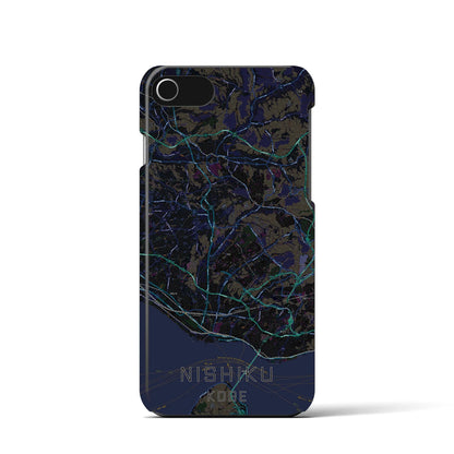 【西区（神戸市）】地図柄iPhoneケース（バックカバータイプ）