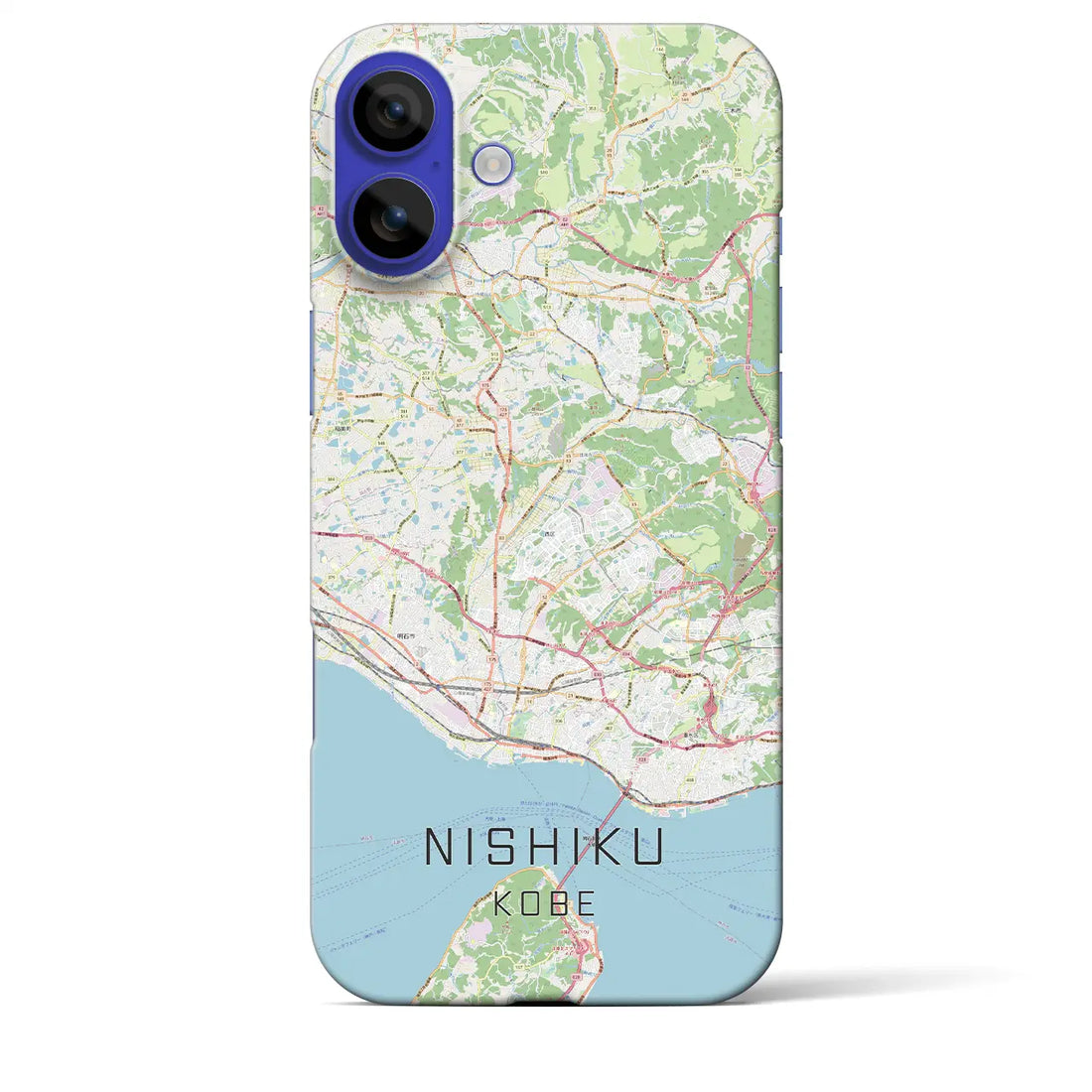 【西区(神戸市)】地図柄iPhoneケース(バックカバータイプ)ナチュラル・iPhone 16 Pro Max 用