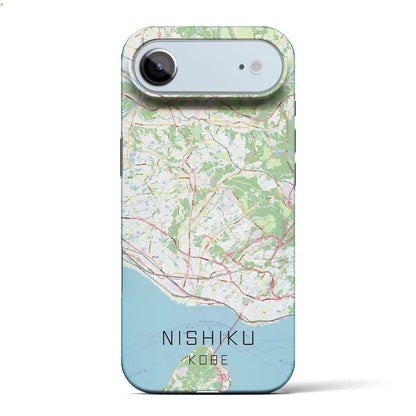 【西区（神戸市）】地図柄iPhoneケース（バックカバータイプ）