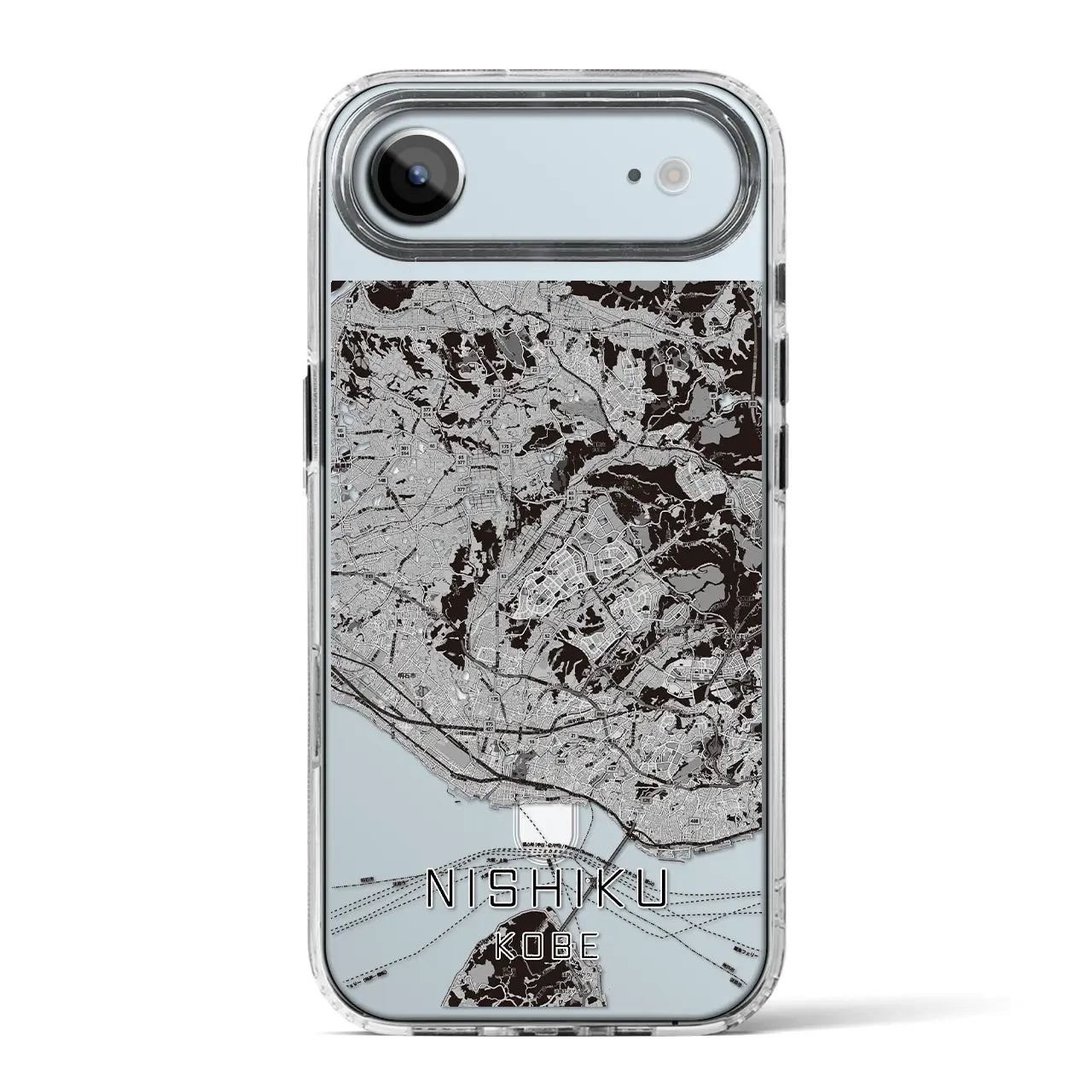 【西区（神戸市）】地図柄iPhoneケース（MagSafeタイプ）