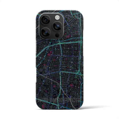 【西長堀（大阪府）】地図柄iPhoneケース（バックカバータイプ）