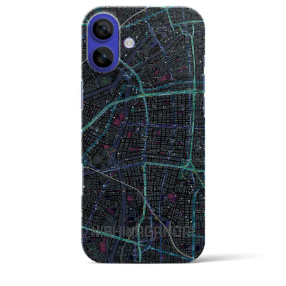 【西長堀（大阪府）】地図柄iPhoneケース（バックカバータイプ）