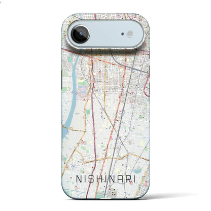 【西成（大阪府）】地図柄iPhoneケース（バックカバータイプ）