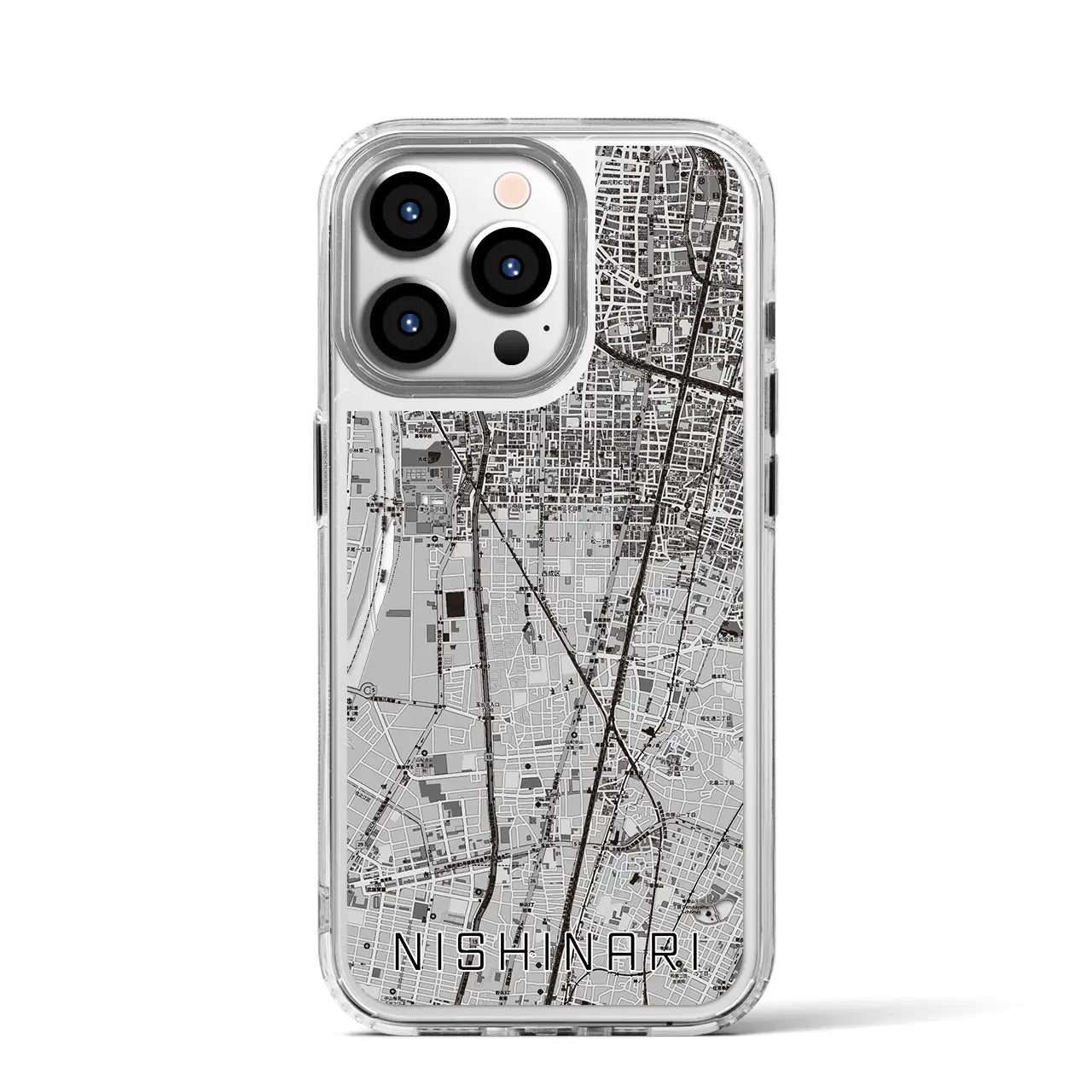 【西成（大阪府）】地図柄iPhoneケース（MagSafeタイプ）
