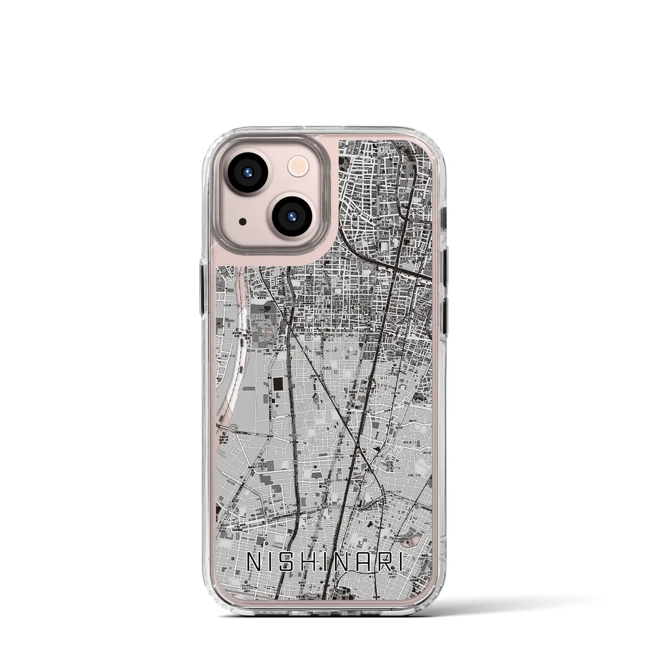 【西成（大阪府）】地図柄iPhoneケース（MagSafeタイプ）