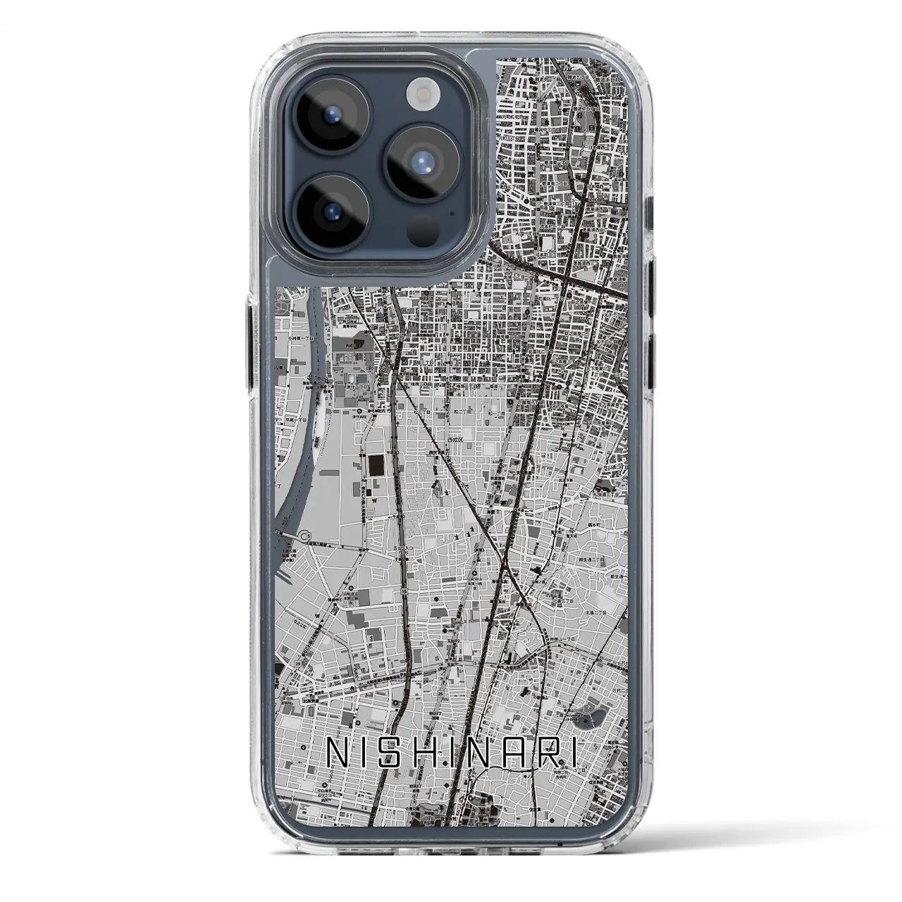 【西成（大阪府）】地図柄iPhoneケース（MagSafeタイプ）