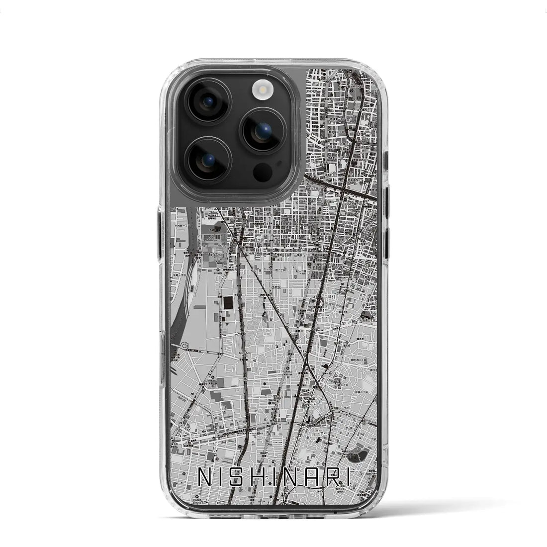 【西成（大阪府）】地図柄iPhoneケース（MagSafeタイプ）